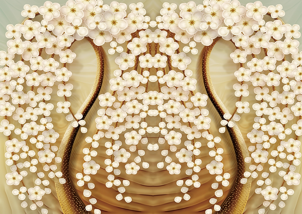 Yagli boya duvar kagidi