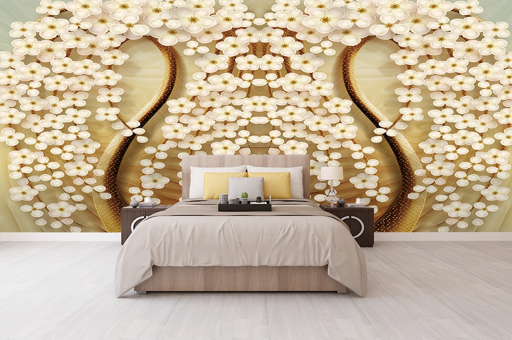 Yagli boya duvar kagidi