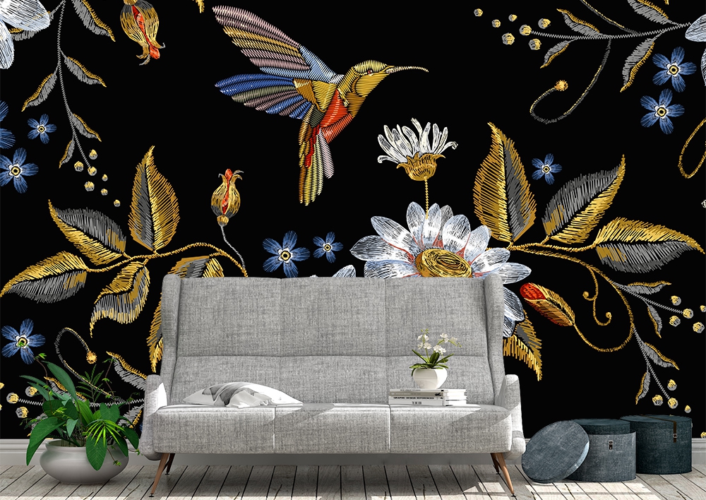 Nakis islemeli  duvar kagidi