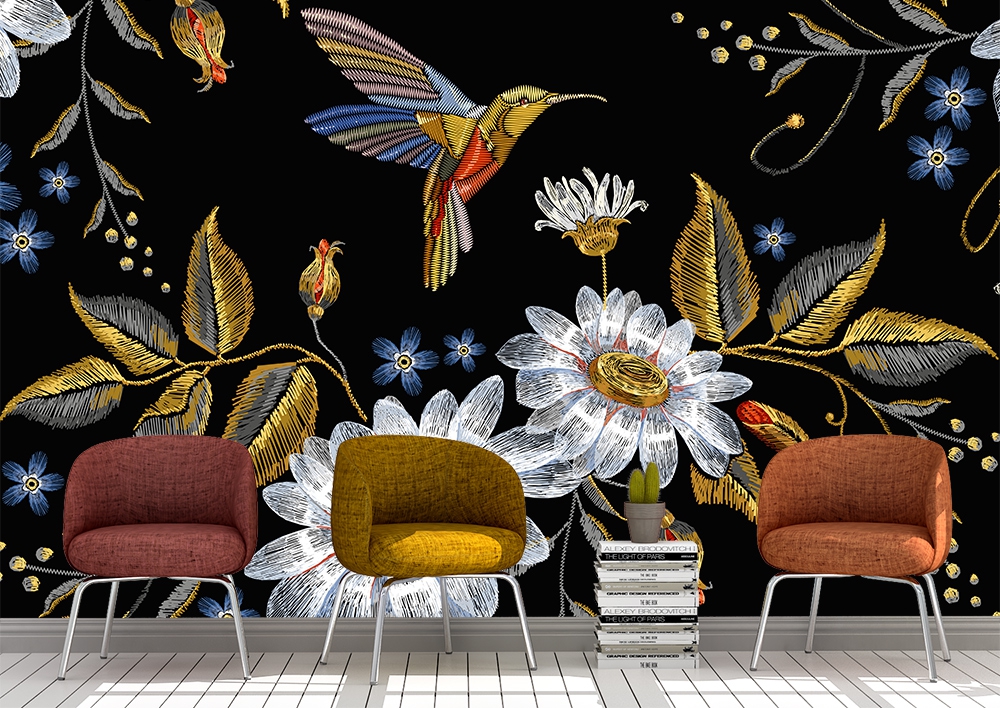 Nakis islemeli  duvar kagidi