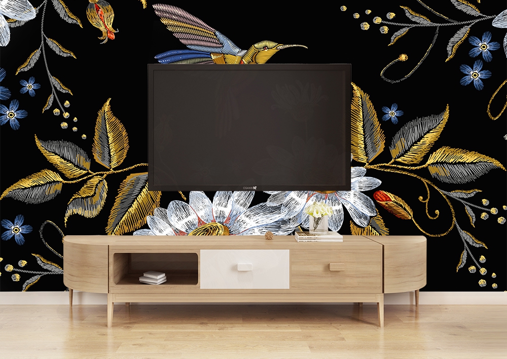 Nakis islemeli  duvar kagidi