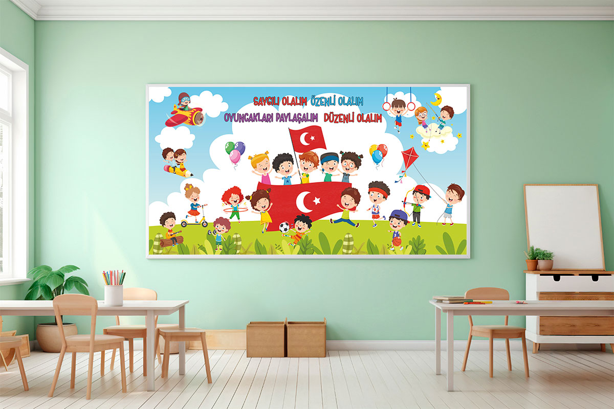 Anaokul duvar posteri