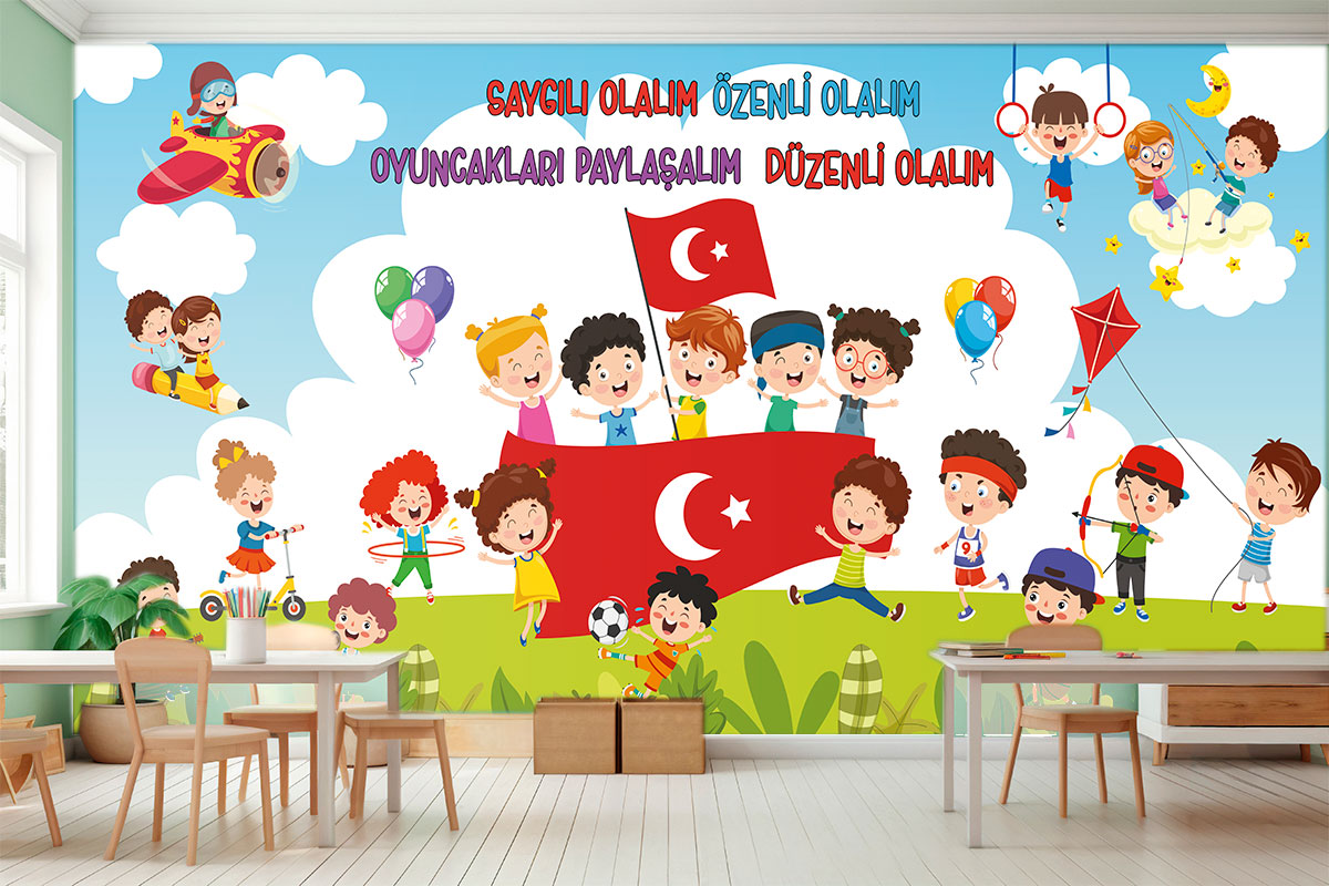 Anaokul duvar posteri