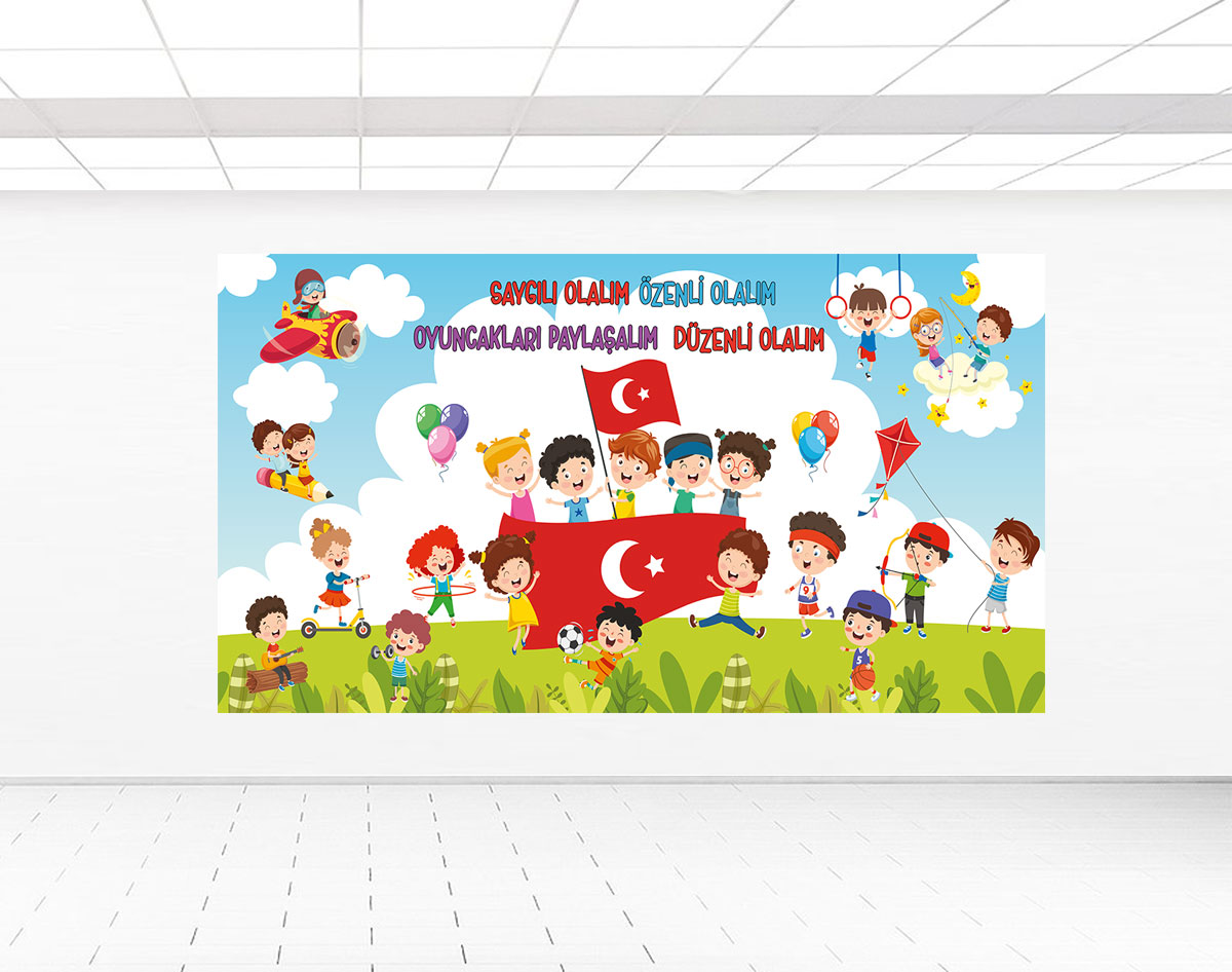 Anaokul duvar posteri