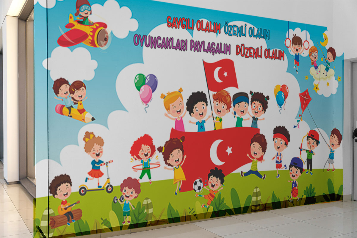 Anaokul duvar posteri