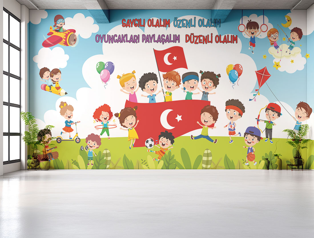 Anaokul duvar posteri