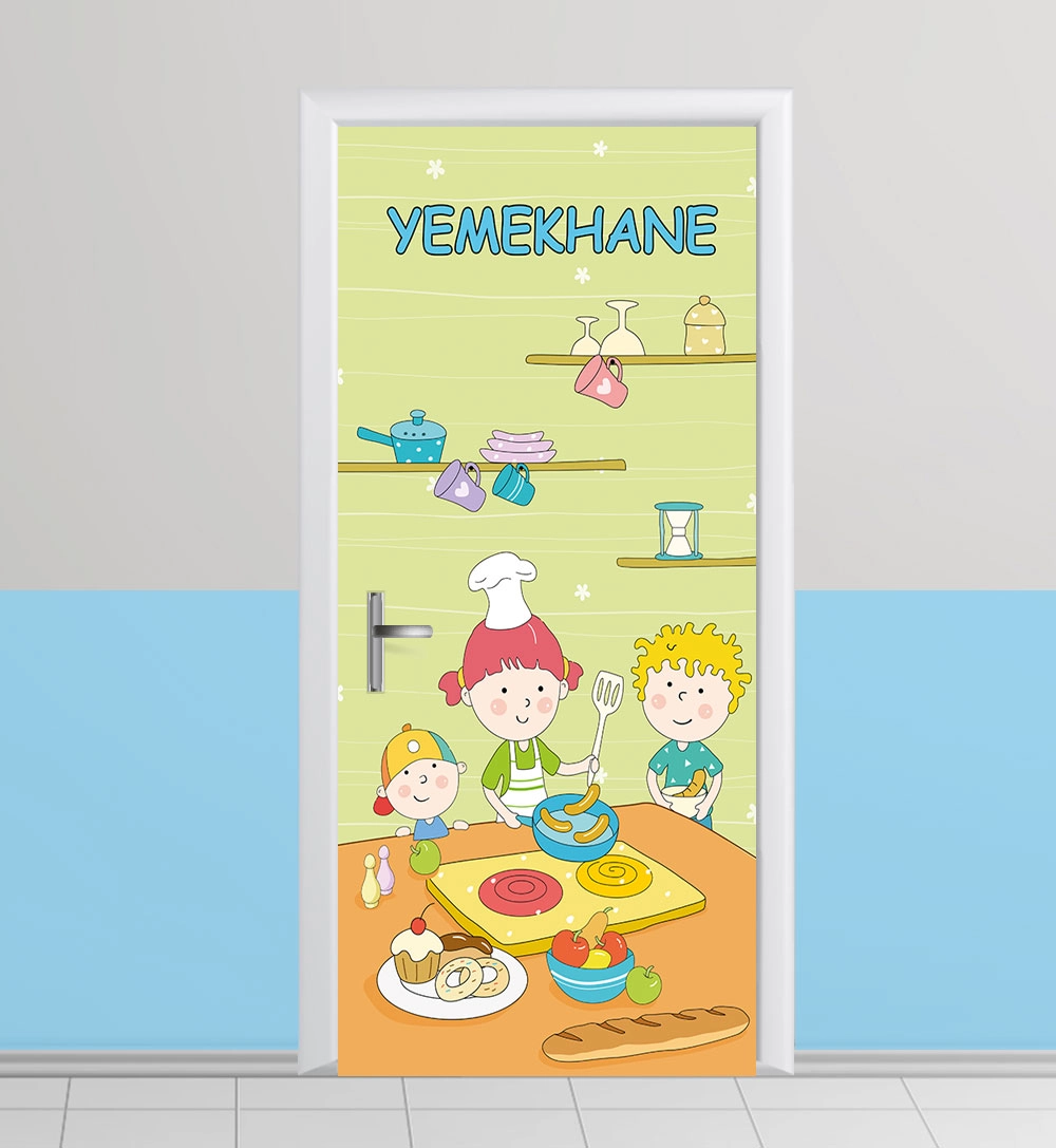 Yemekhane kapı giydirme
