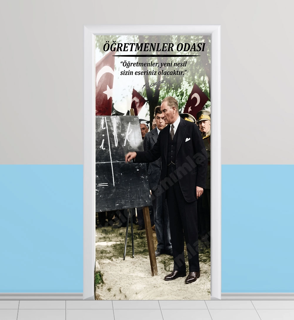 Öğretmenler Odası kapı giydirme