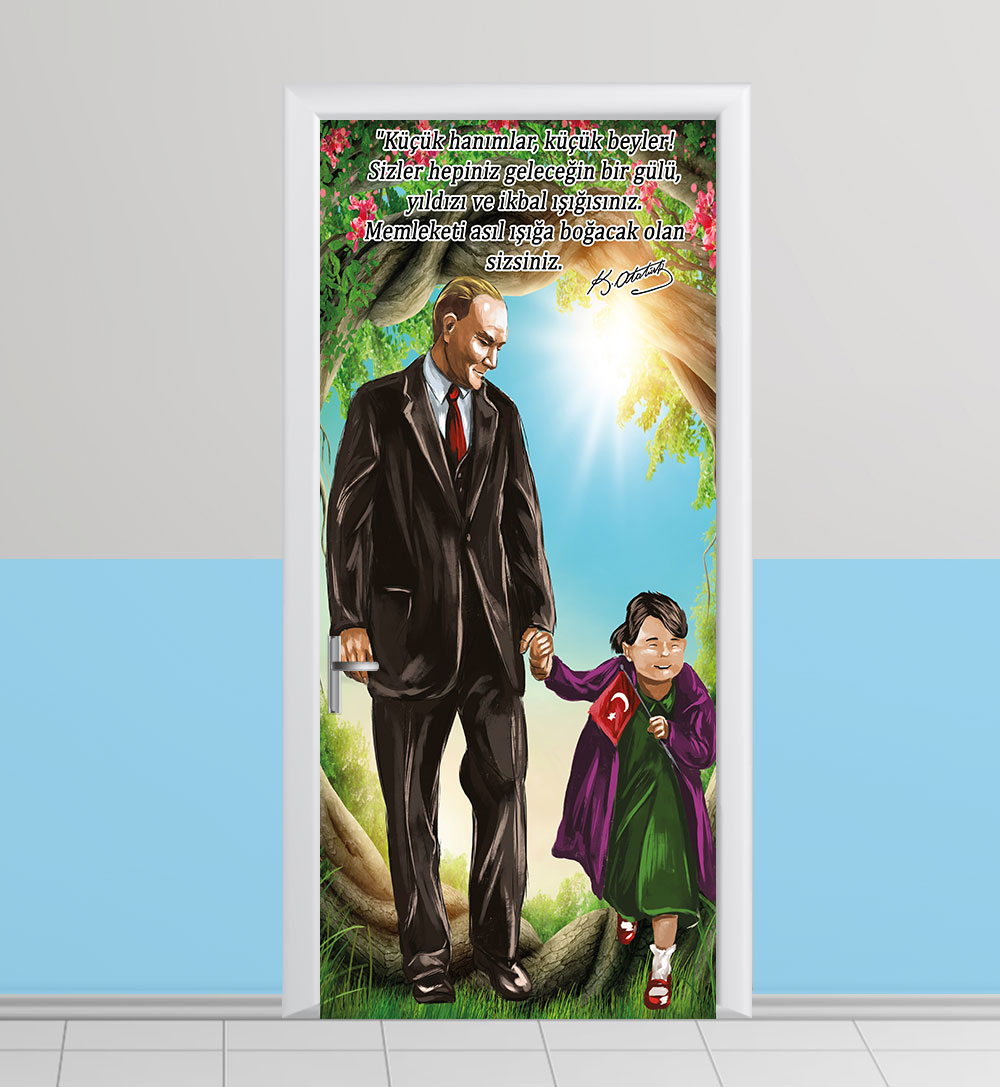 Atatürk kapı giydirme