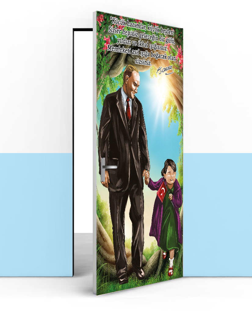 Atatürk kapı giydirme