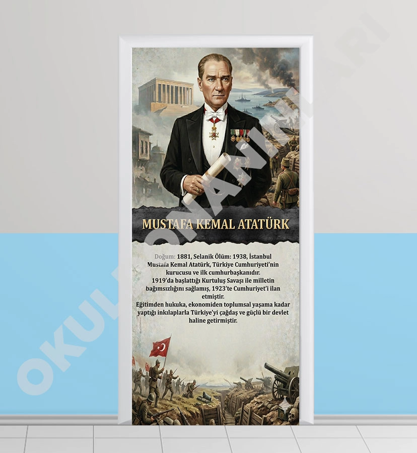 Atatürk Okul Kapı Giydirme