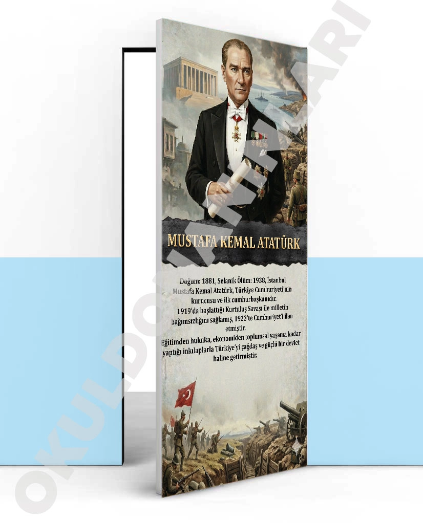 Atatürk Okul Kapı Giydirme