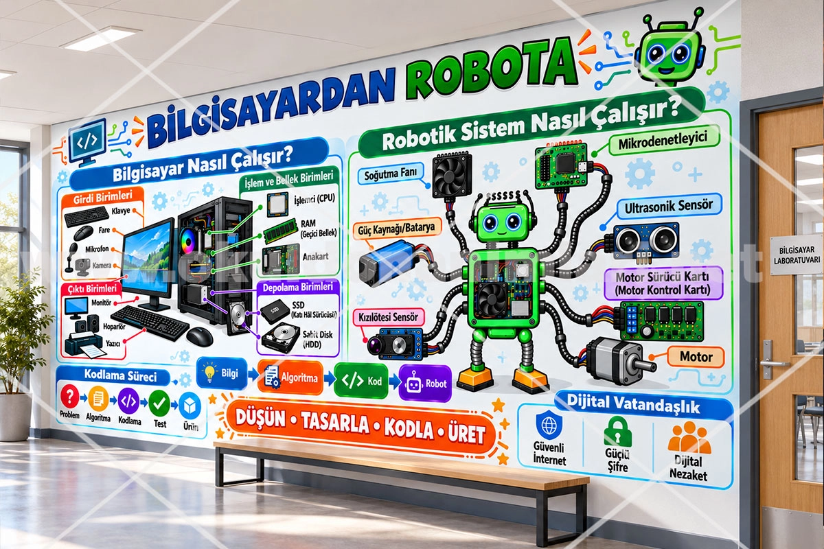 Bilgisayardan Robota Eğitim Posteri