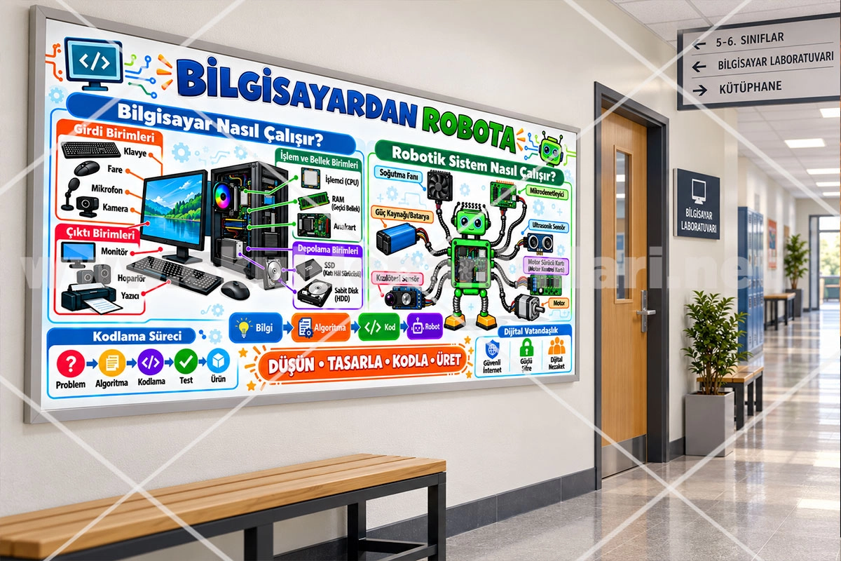 Bilgisayardan Robota Eğitim Posteri