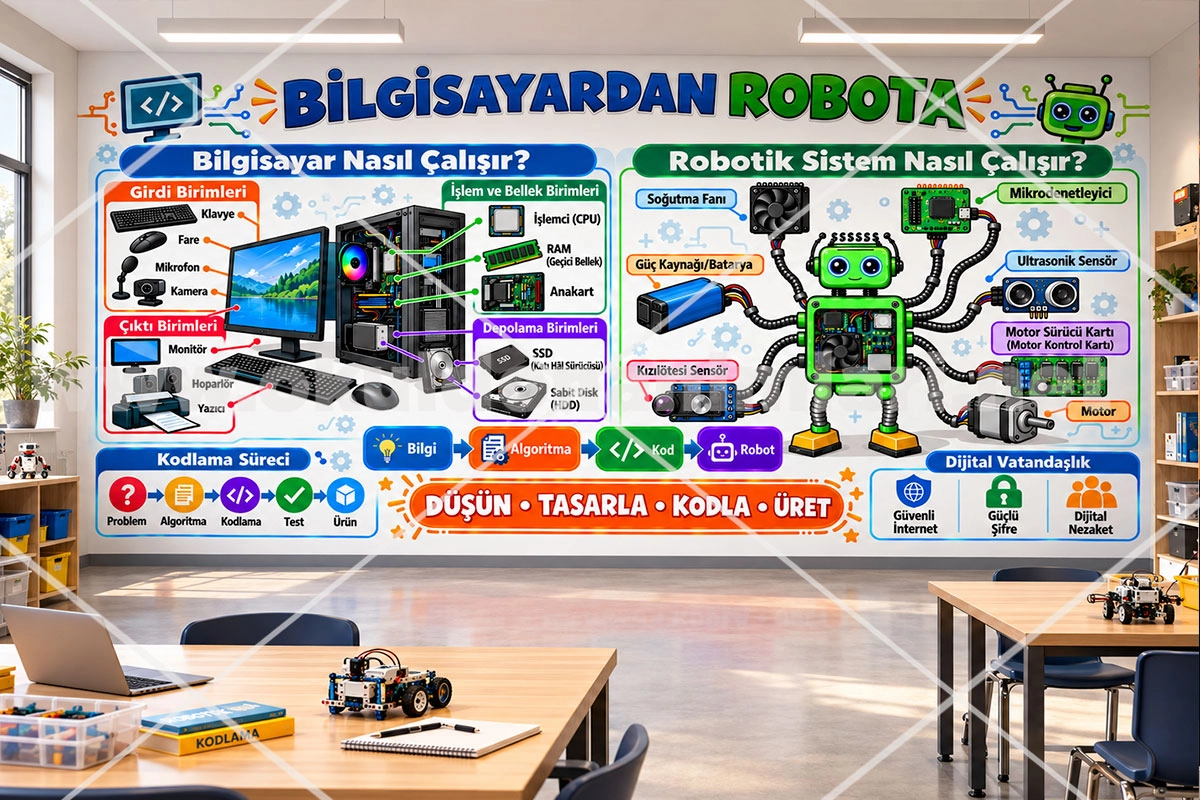 Bilgisayardan Robota Eğitim Posteri