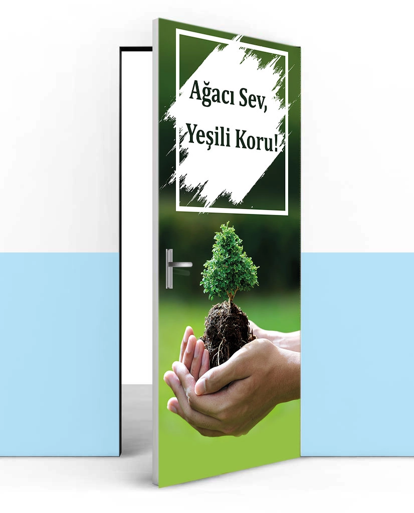 Yeşili Sev Kapı Giydirme