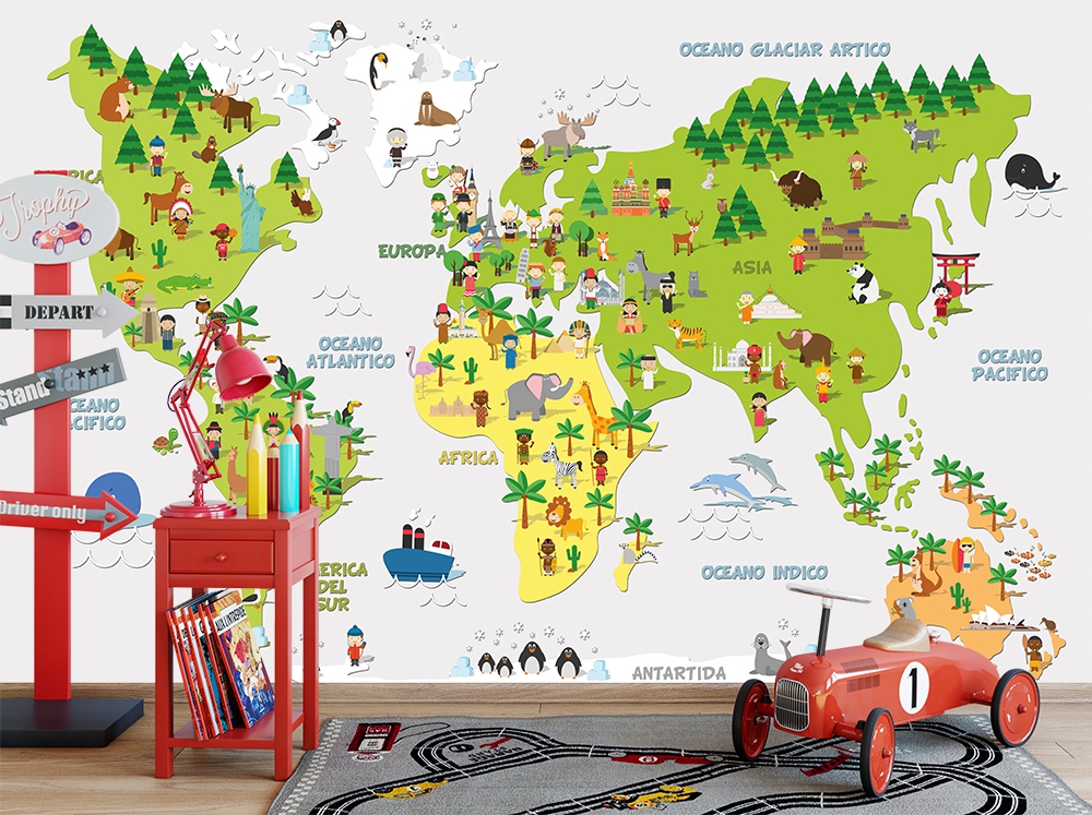 Çocuk dünya haritası