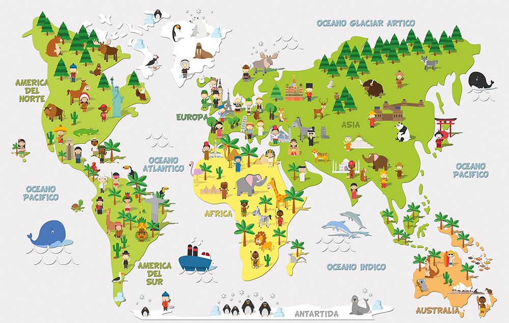 Çocuk dünya haritası