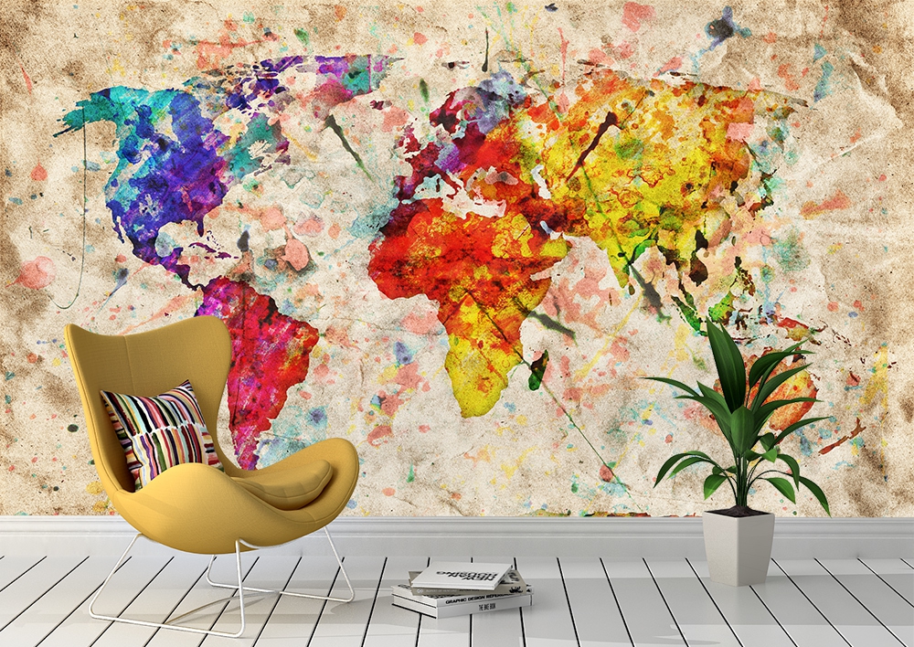 Dünya haritası duvar kagidi