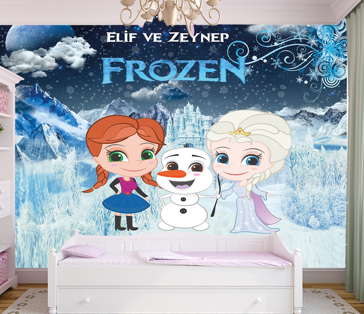 Elsa Çocuk Odası Duvar Kağıdı