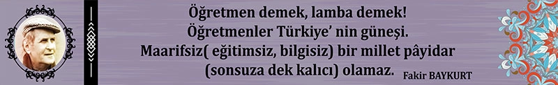 Fakir Baykurt kiris yazisi
