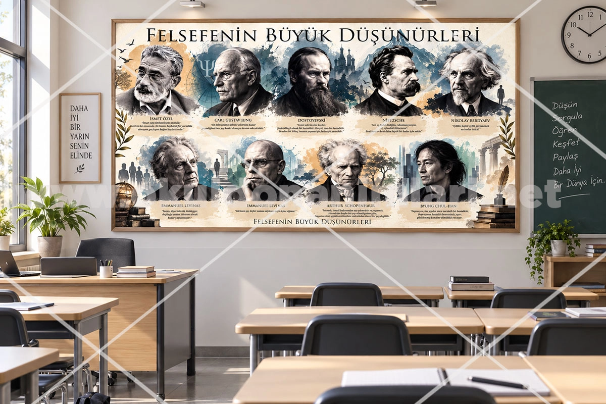 Felsefenin Büyük Düşünürleri Posteri