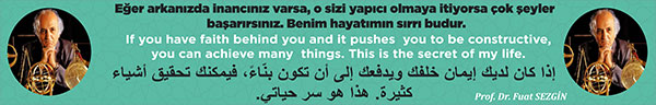 Fuat Sezgin Kiriş yazısı