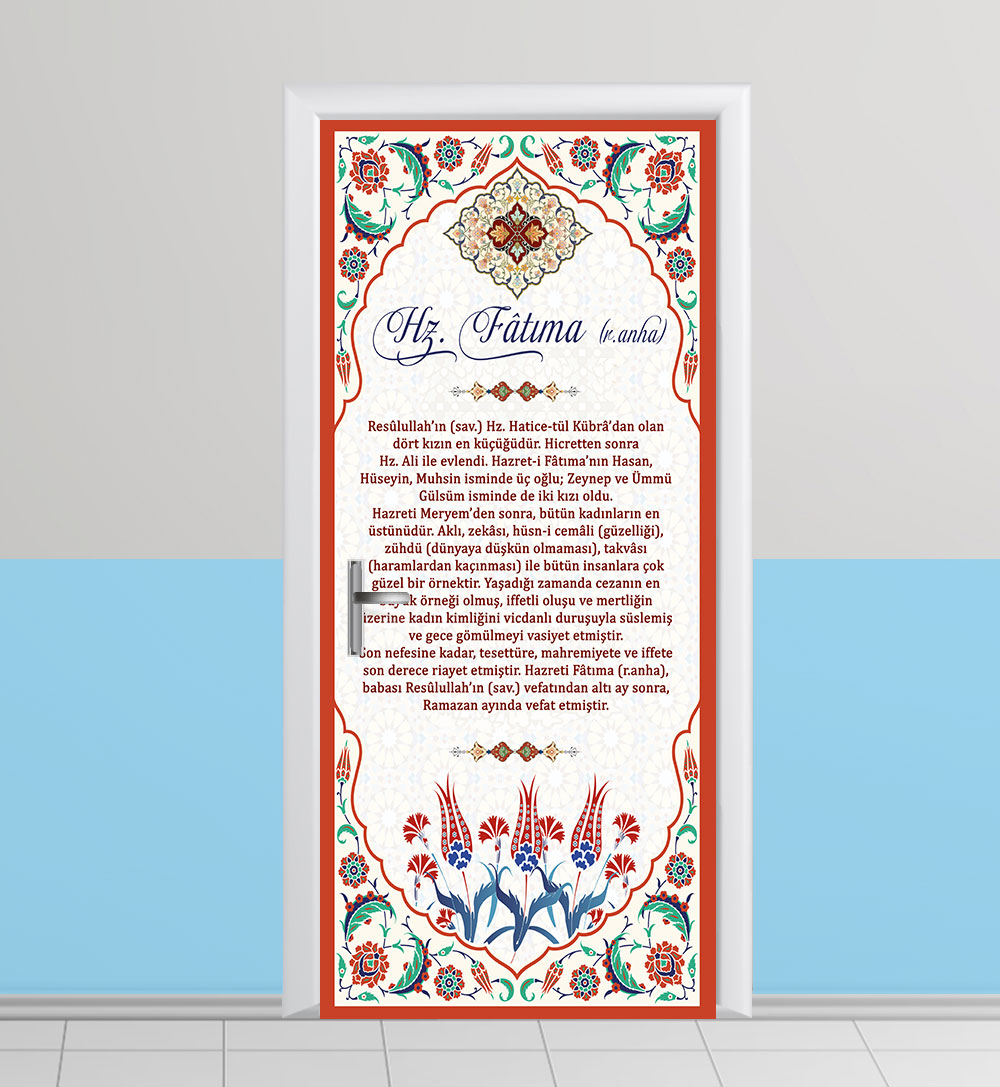 Hz Fatima kapı giydirme