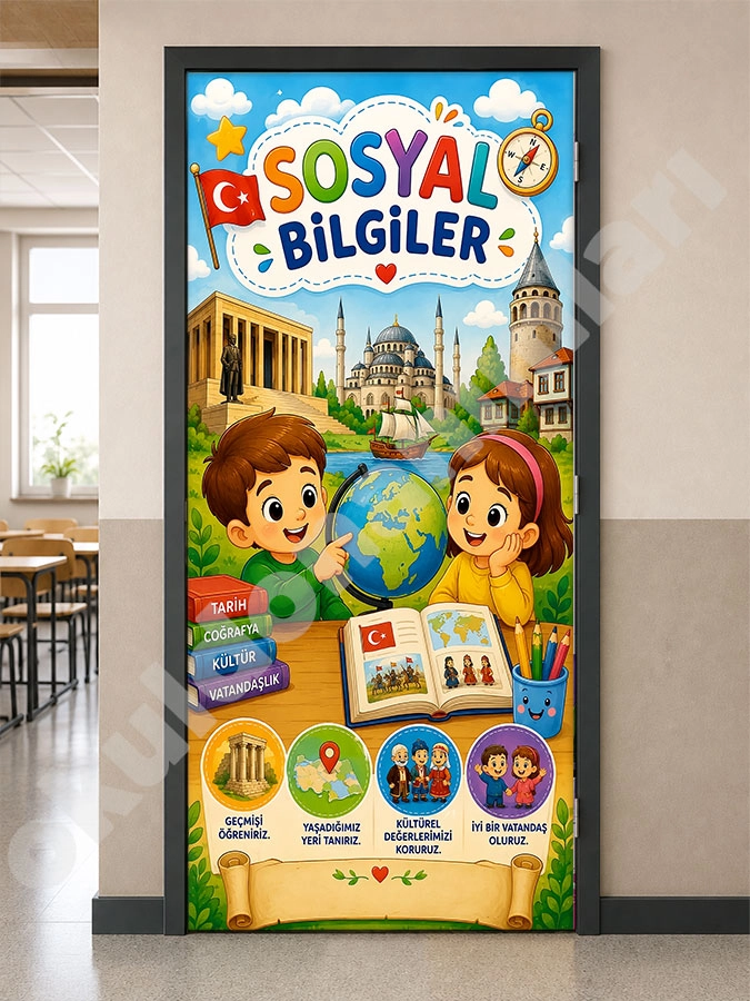 Sosyal Bilgiler Kapı Giydirme