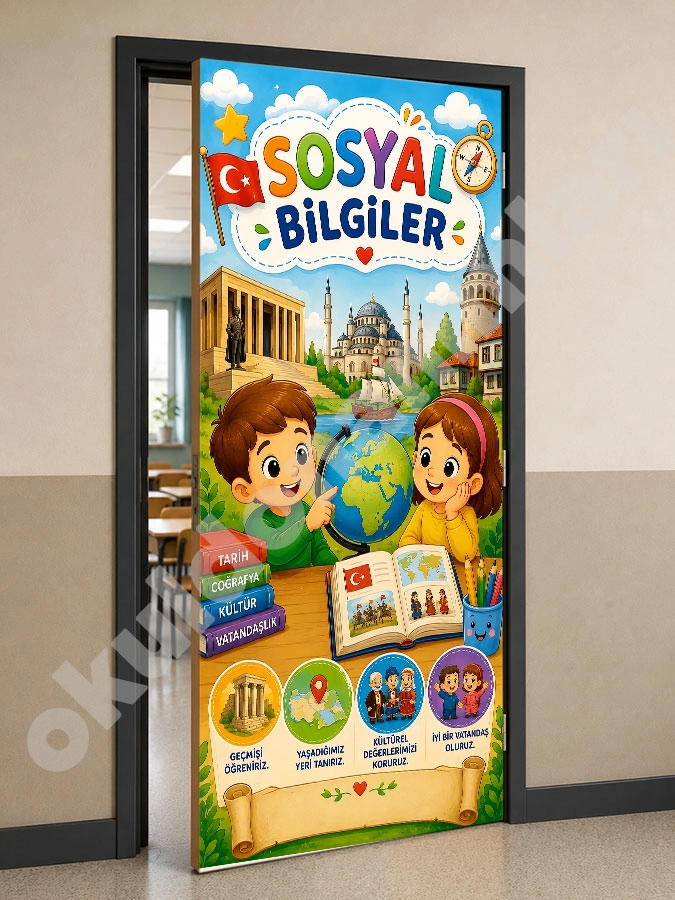 Sosyal Bilgiler Kapı Giydirme
