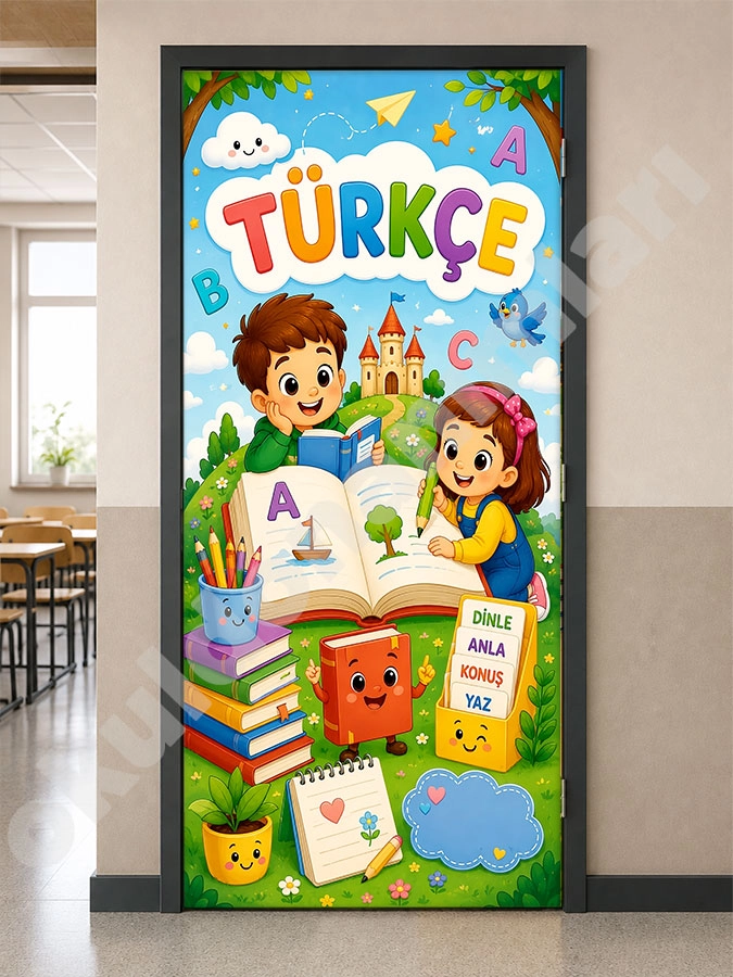 Türkçe Sınıf Kapı Giydirme
