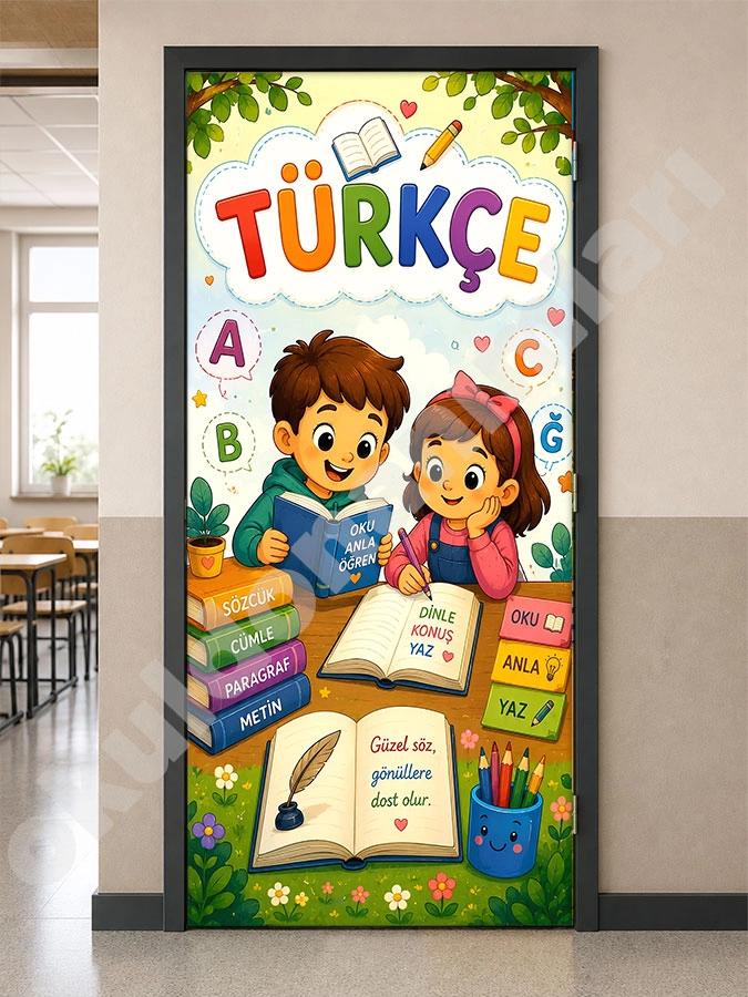 Türkçe Sınıf Kapı Giydirme