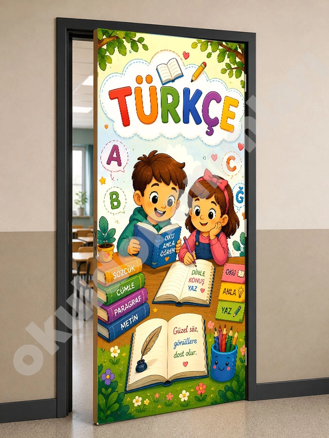Türkçe Sınıf Kapı Giydirme