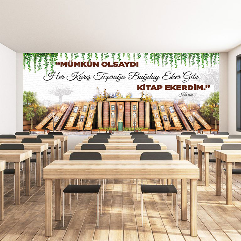 Kütüphane kitap kapakları