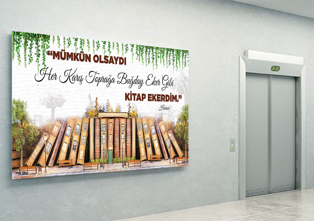 Kütüphane kitap kapakları