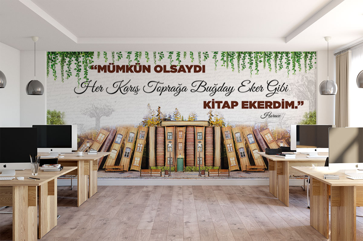 Kütüphane kitap kapakları