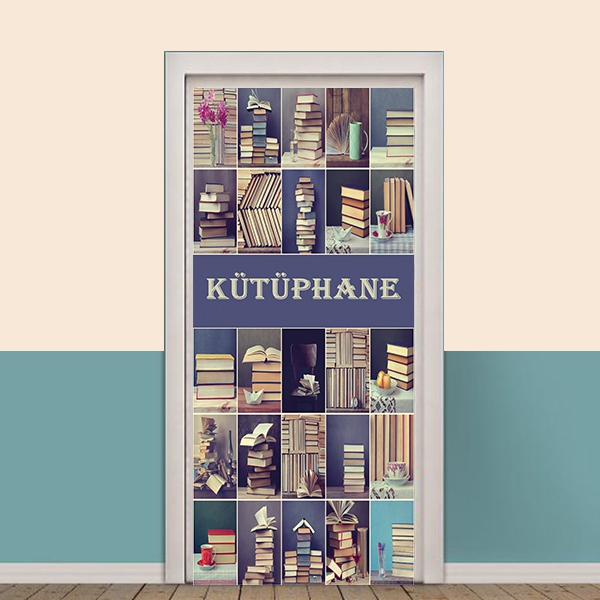 Kütüphane Kapı giydirme 8