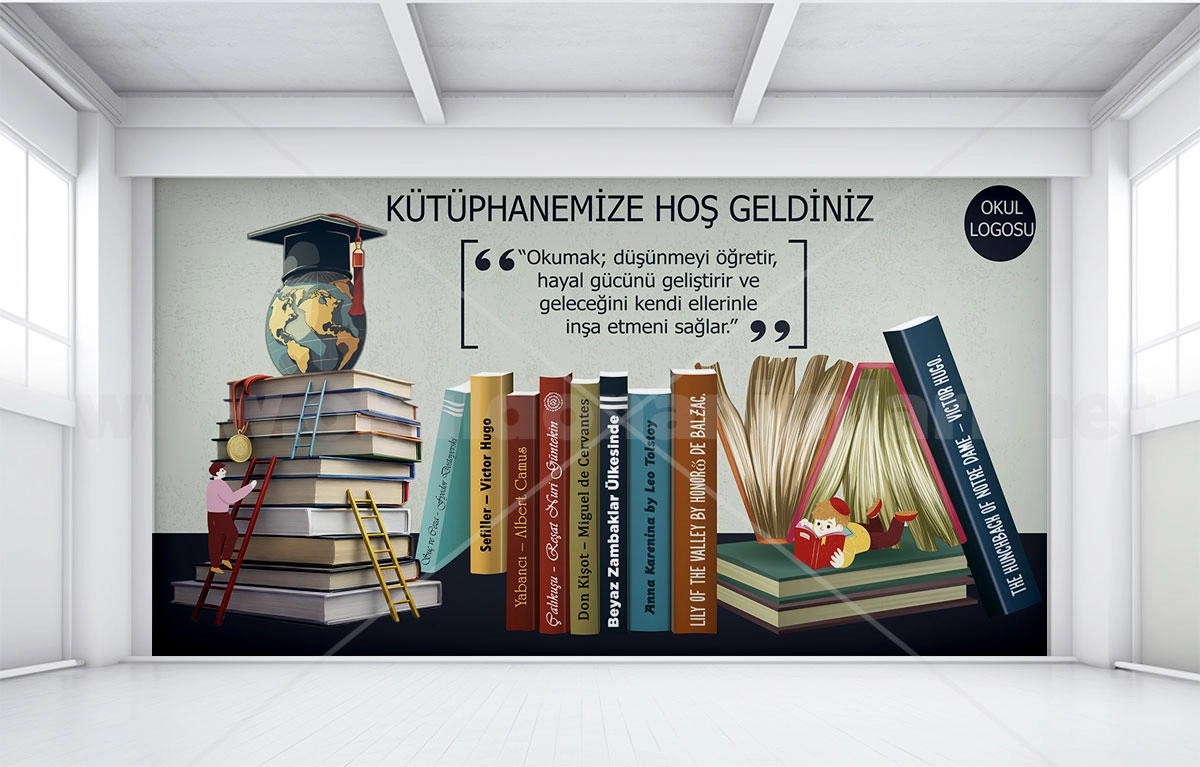 Kütüphane Kitaplar posteri