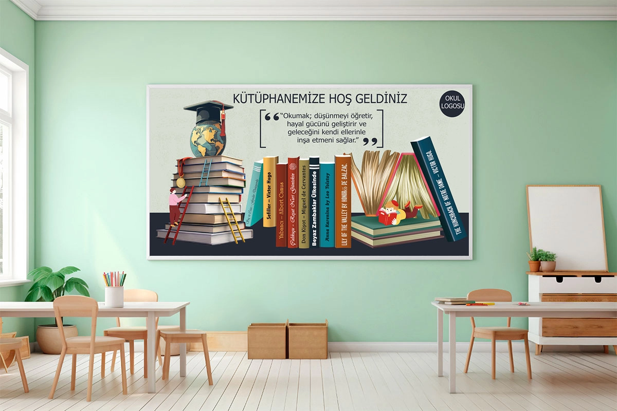 Kütüphane Kitaplar posteri