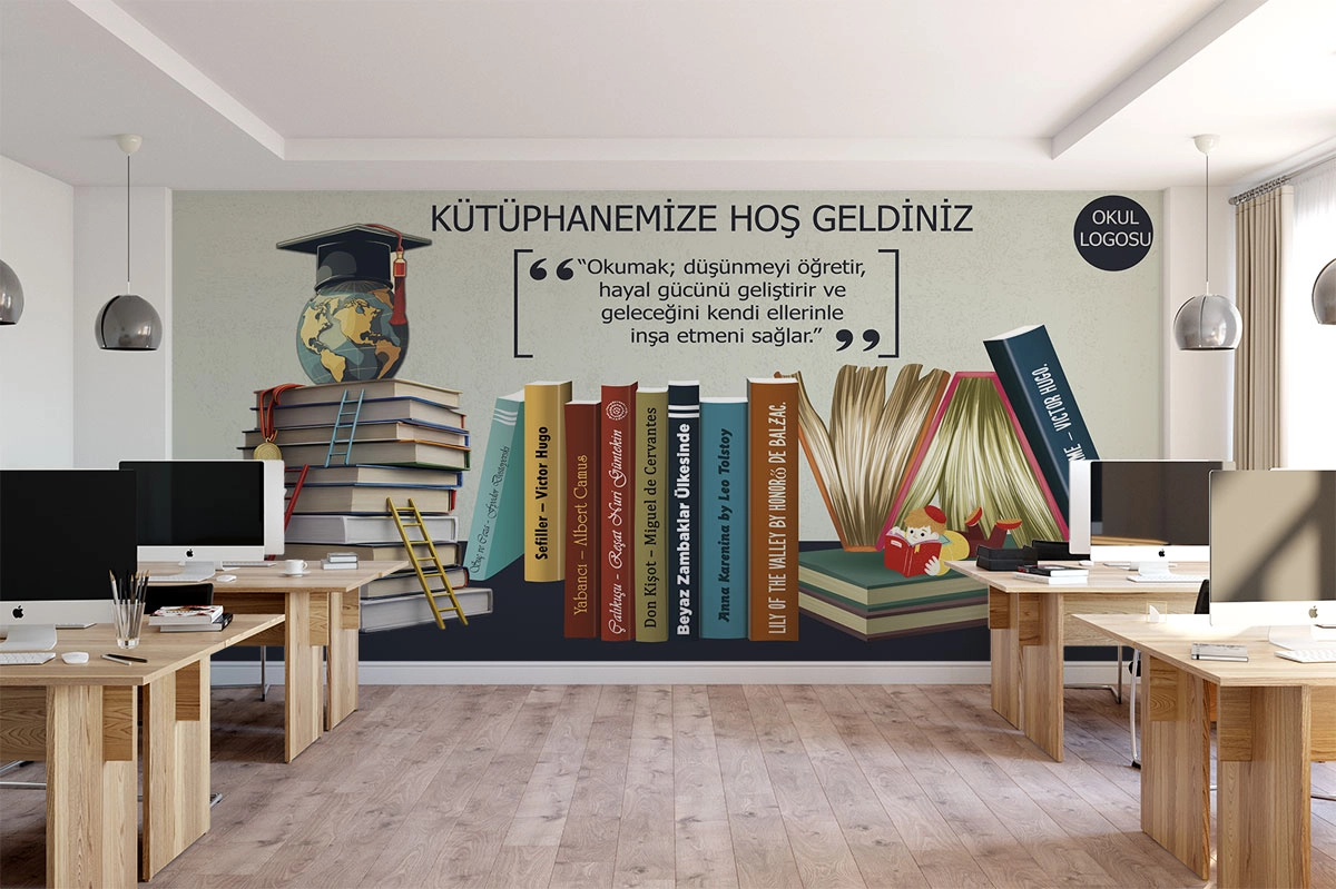 Kütüphane Kitaplar posteri