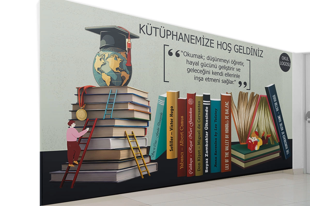 Kütüphane Kitaplar posteri