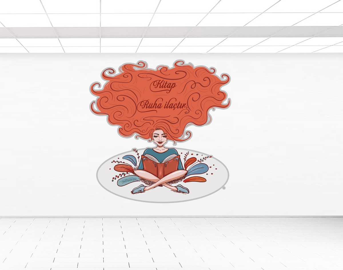 Kütüphane sticker