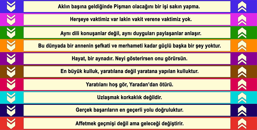özlü sözler