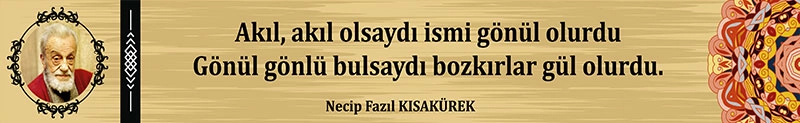 Necip Fazil kiris yazisi
