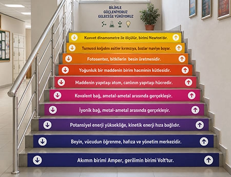Fen Bilimleri Merdiven Giydirme