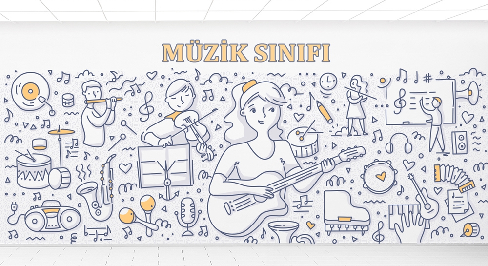 Muzik Duvar giydirme