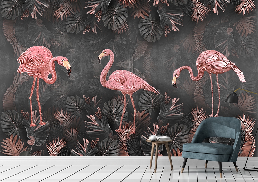 Flamingo Duvar kagidi