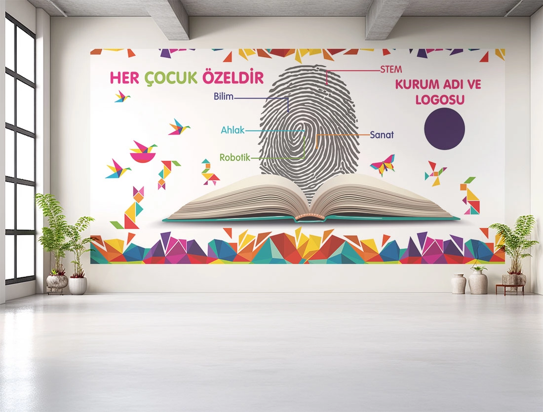 Okul dekorasyon posteri 