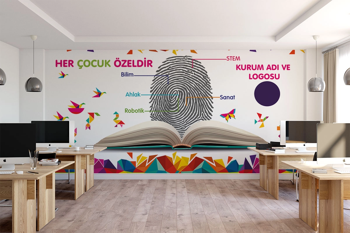 Okul dekorasyon posteri 