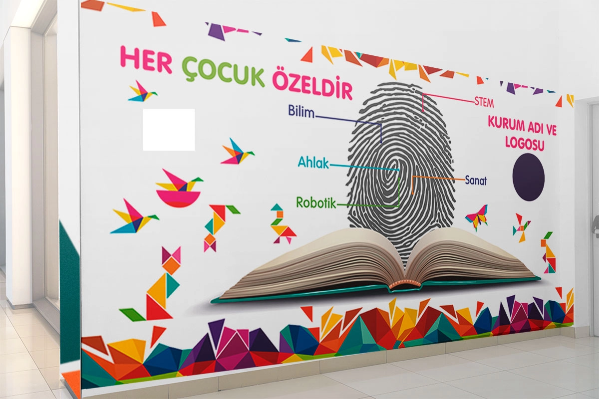 Okul dekorasyon posteri 